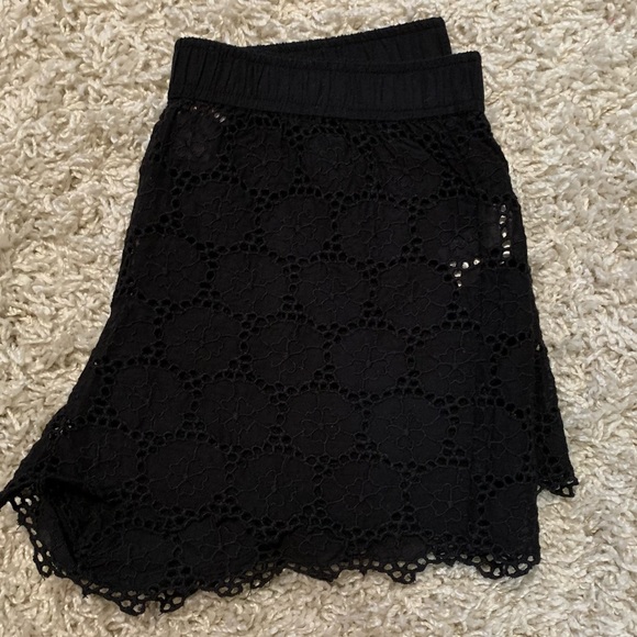 Black Lace Joe Fresh Pajama Shorts - Picture 2 of 4